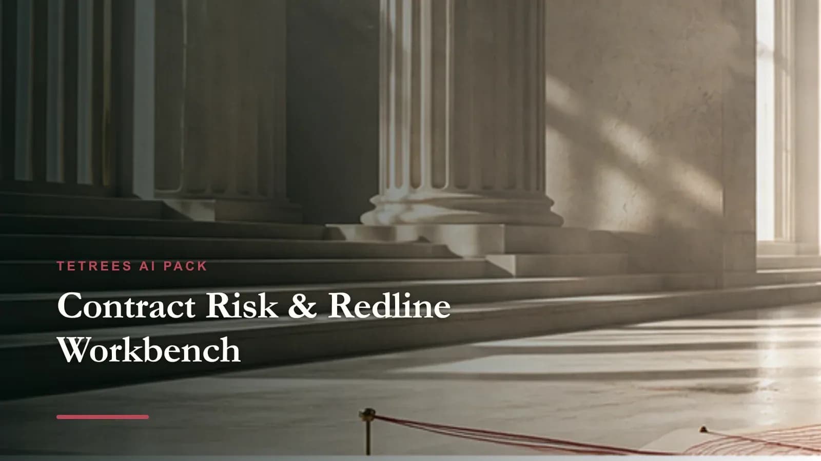 Contract Risk & Redline Workbench cover