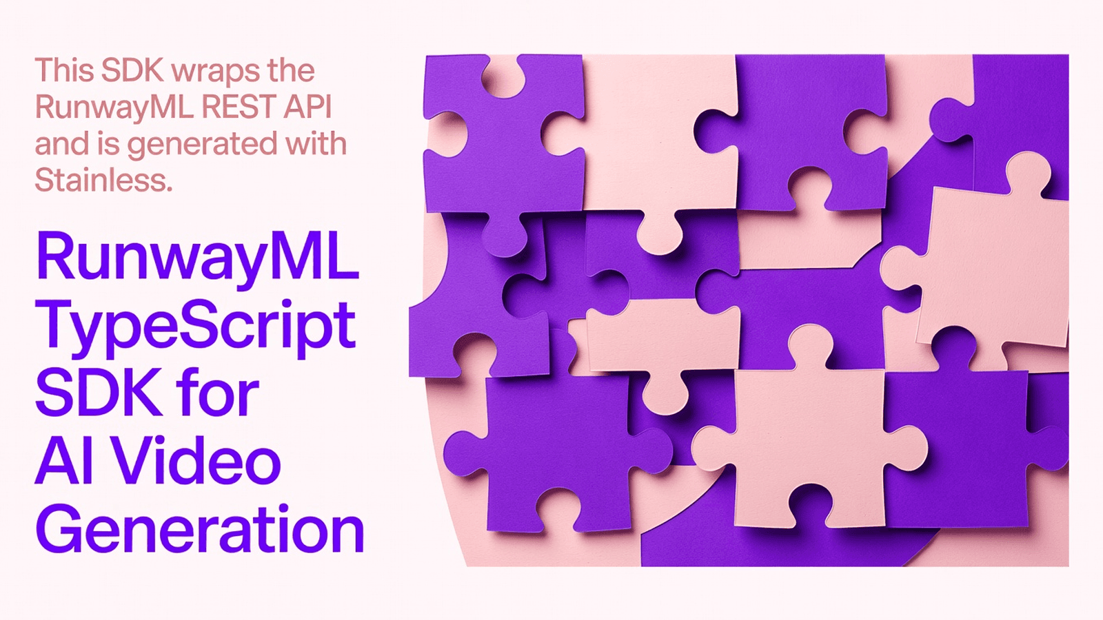 RunwayML TypeScript SDK for AI Video Generation preview 1