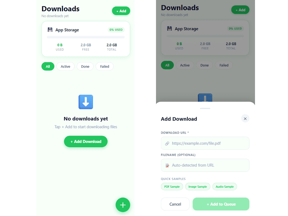 Mobile Downloader Starter Template preview 1