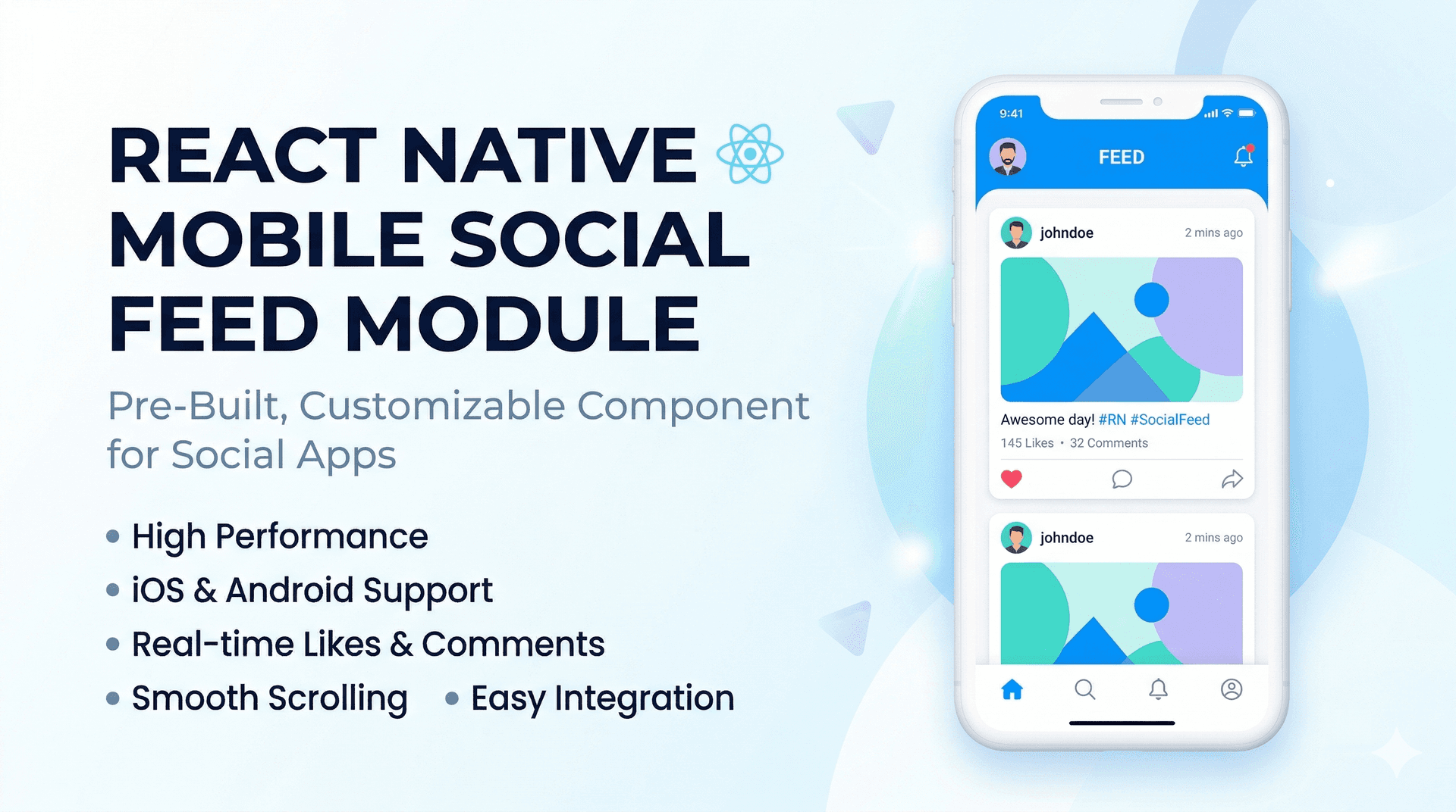 Mobile Social Feed Module preview 1