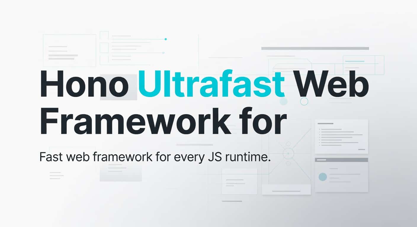 Hono Ultrafast Web Framework for Edge Runtimes
