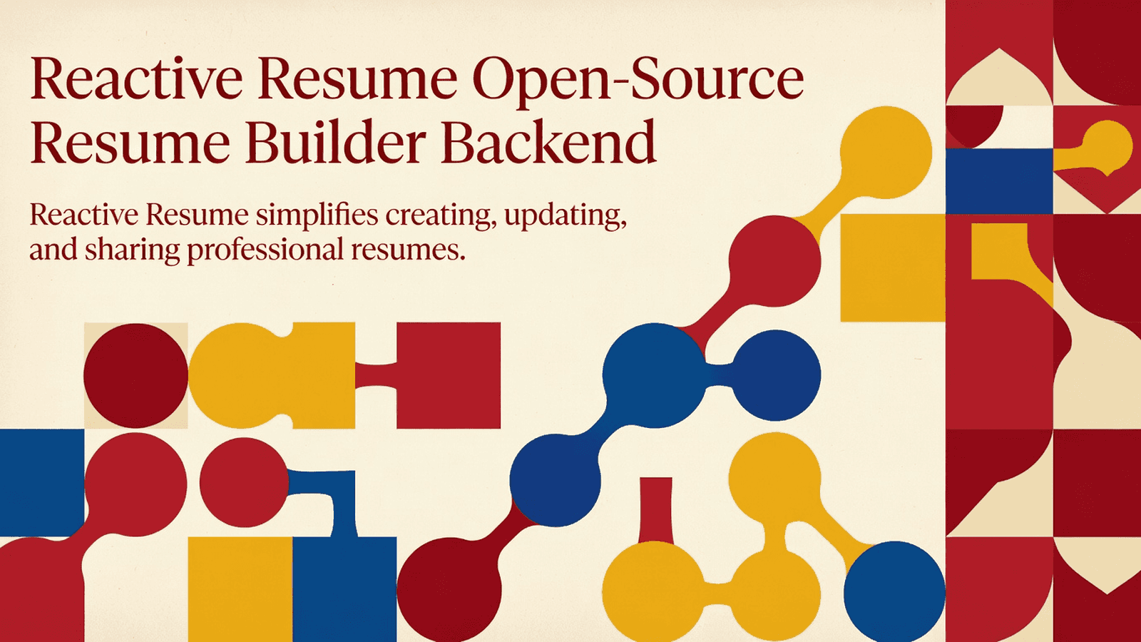 Reactive Resume Open-Source Resume Builder Backend
