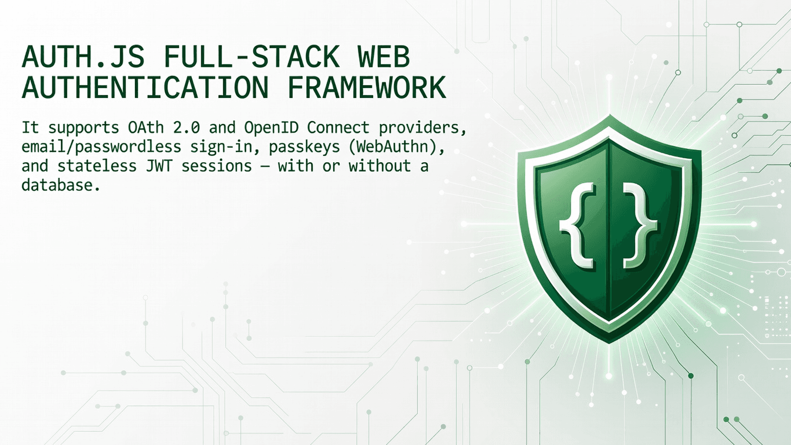 Auth.js Full-Stack Web Authentication Framework preview 1