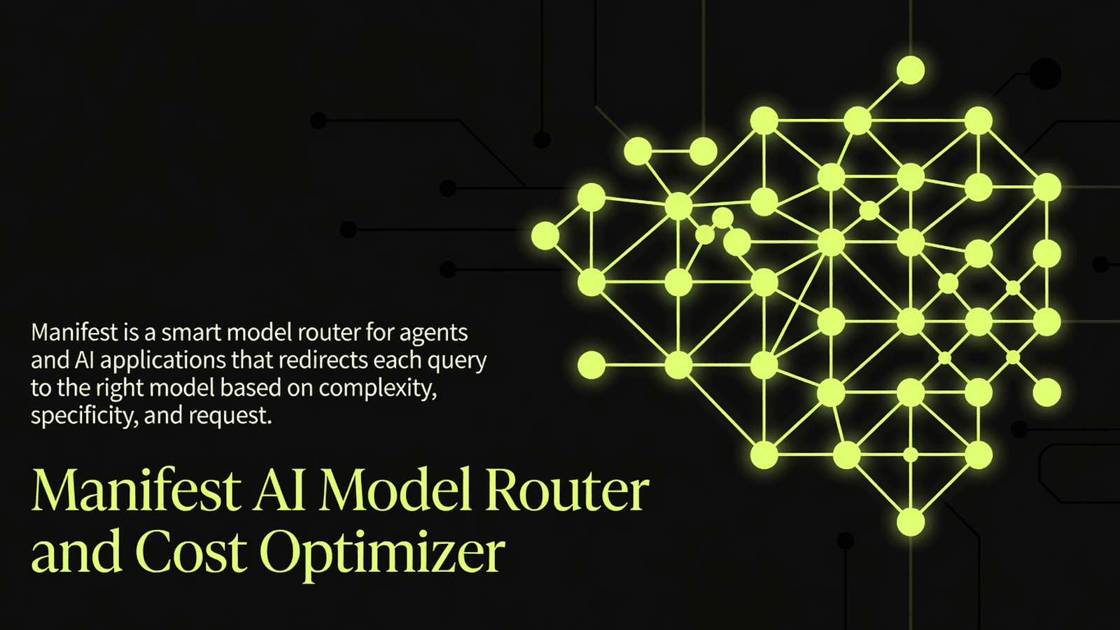 Manifest AI Model Router and Cost Optimizer preview 1