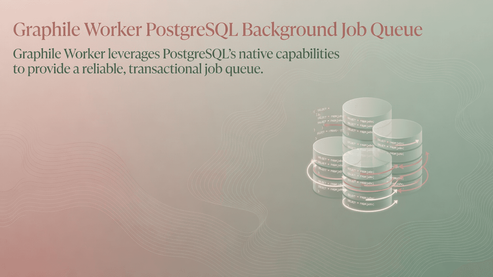 Graphile Worker PostgreSQL Background Job Queue
