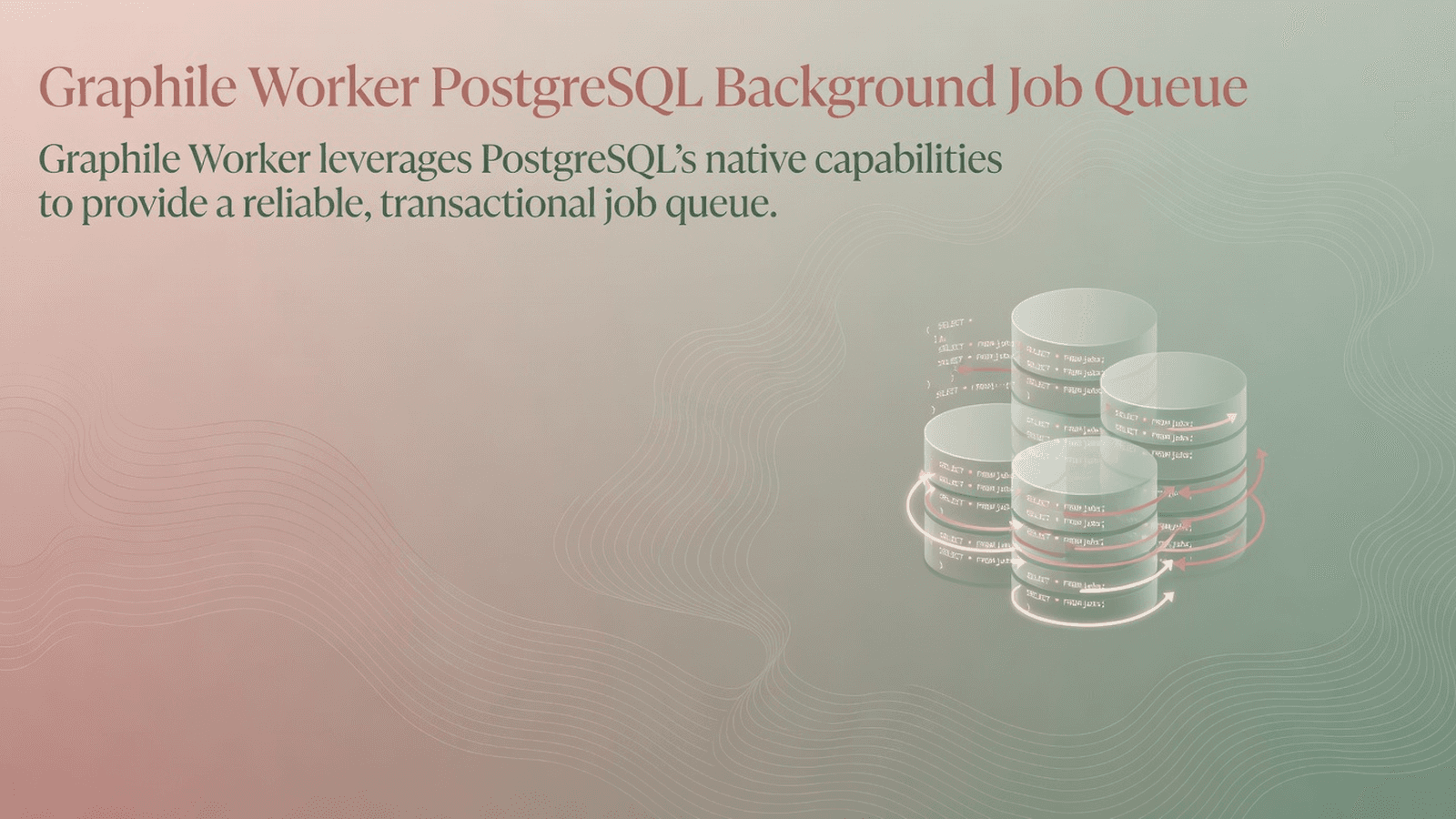 Graphile Worker PostgreSQL Background Job Queue preview 1
