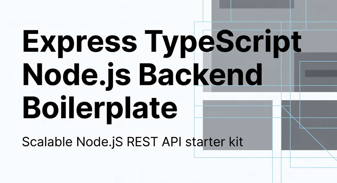 Express TypeScript Node.js Backend Boilerplate