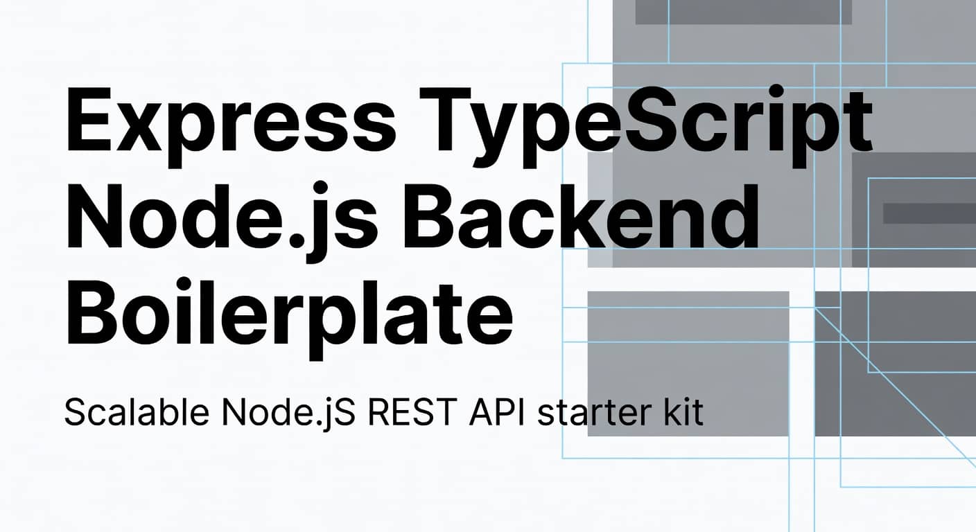 Express TypeScript Node.js Backend Boilerplate preview 1