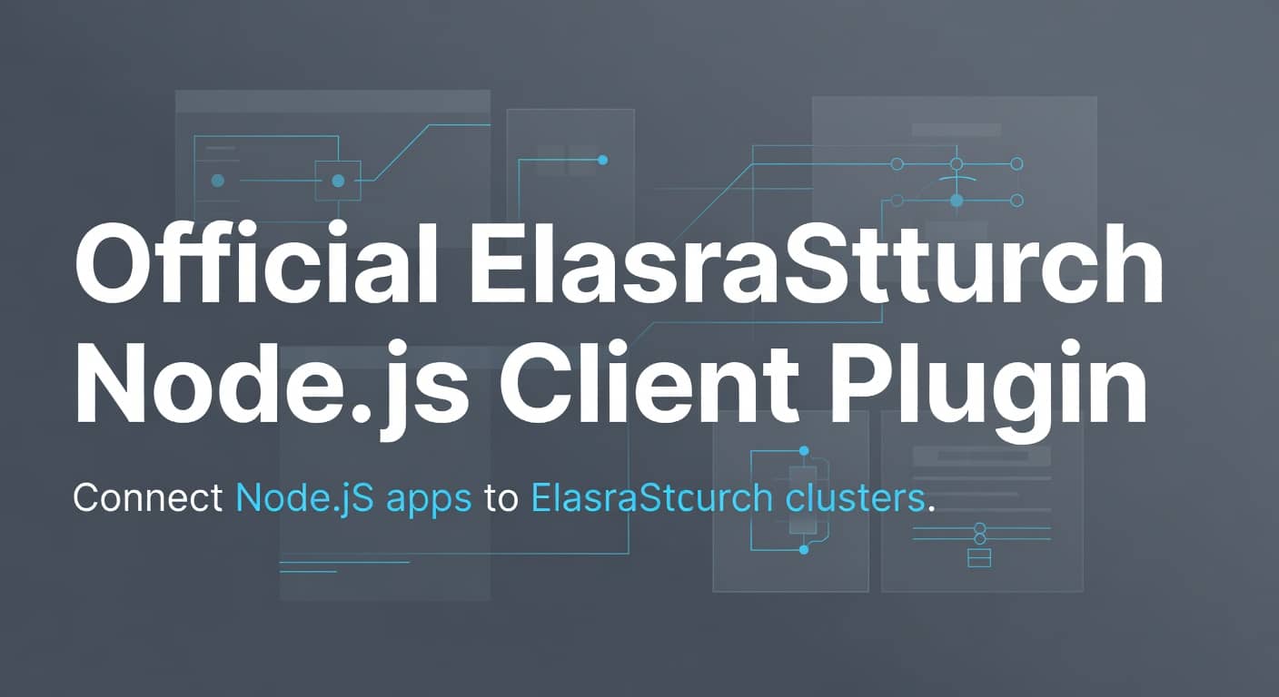 Official Elasticsearch Node.js Client Plugin preview 1