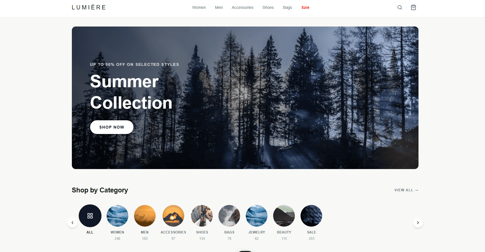 Classy Commerce Design Template preview 1