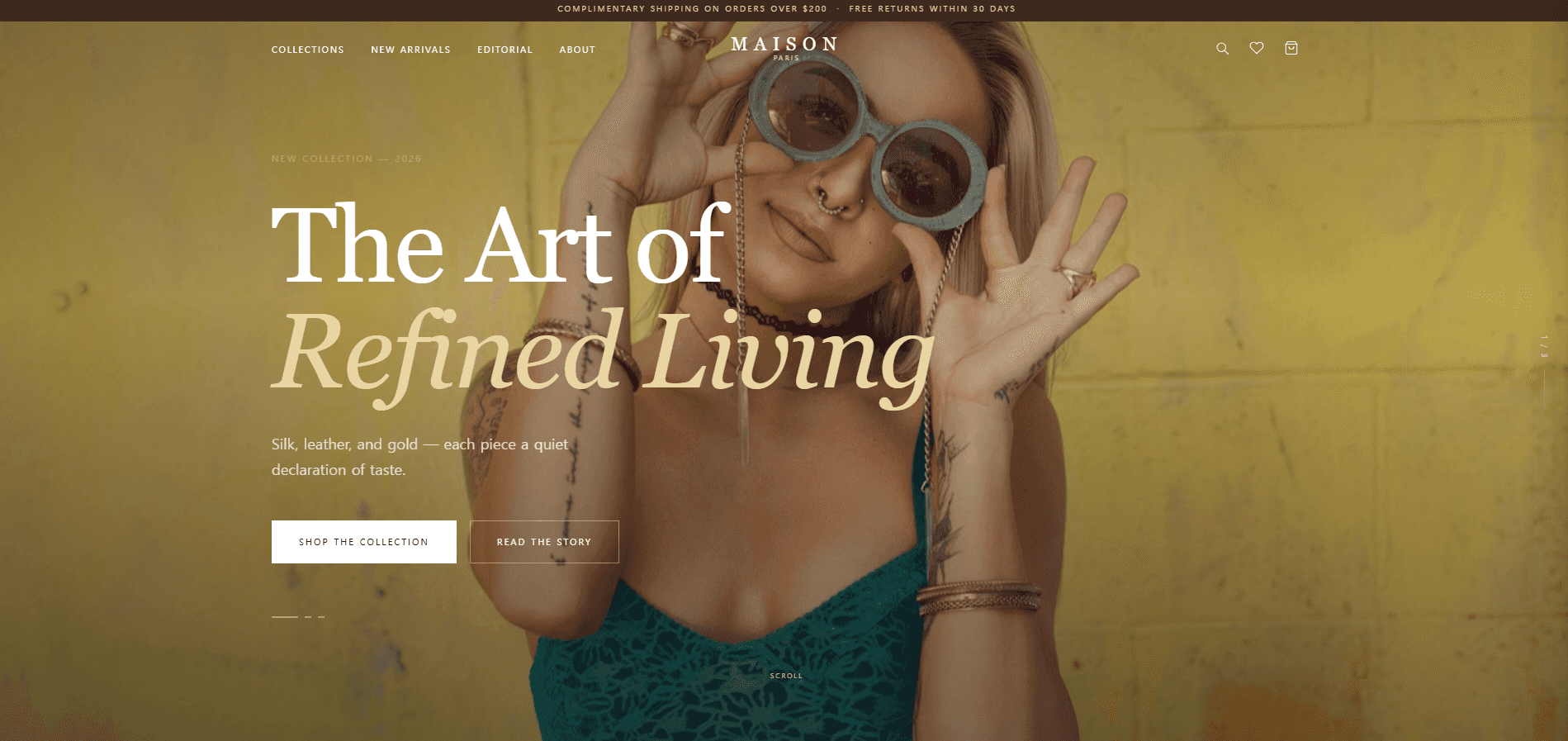 Fashion Accessories Shop Design Template