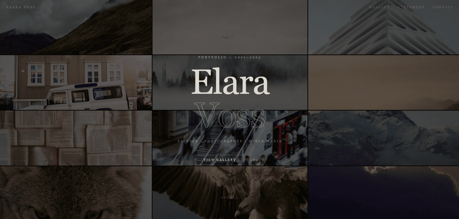 Artist Gallery Design Template preview 1