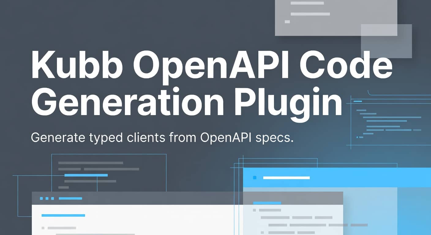 Kubb OpenAPI Code Generation Plugin Framework preview 1