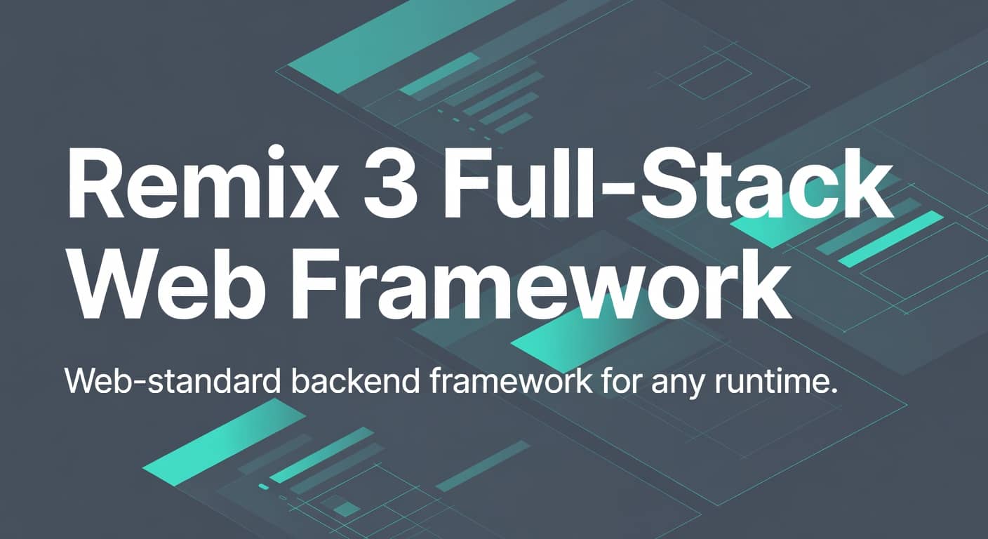Remix 3 Full-Stack Web Framework and Middleware Toolkit preview 1