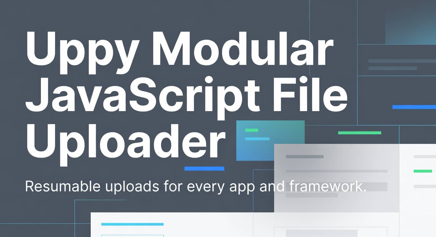 Uppy Modular JavaScript File Uploader Plugin Suite preview 1