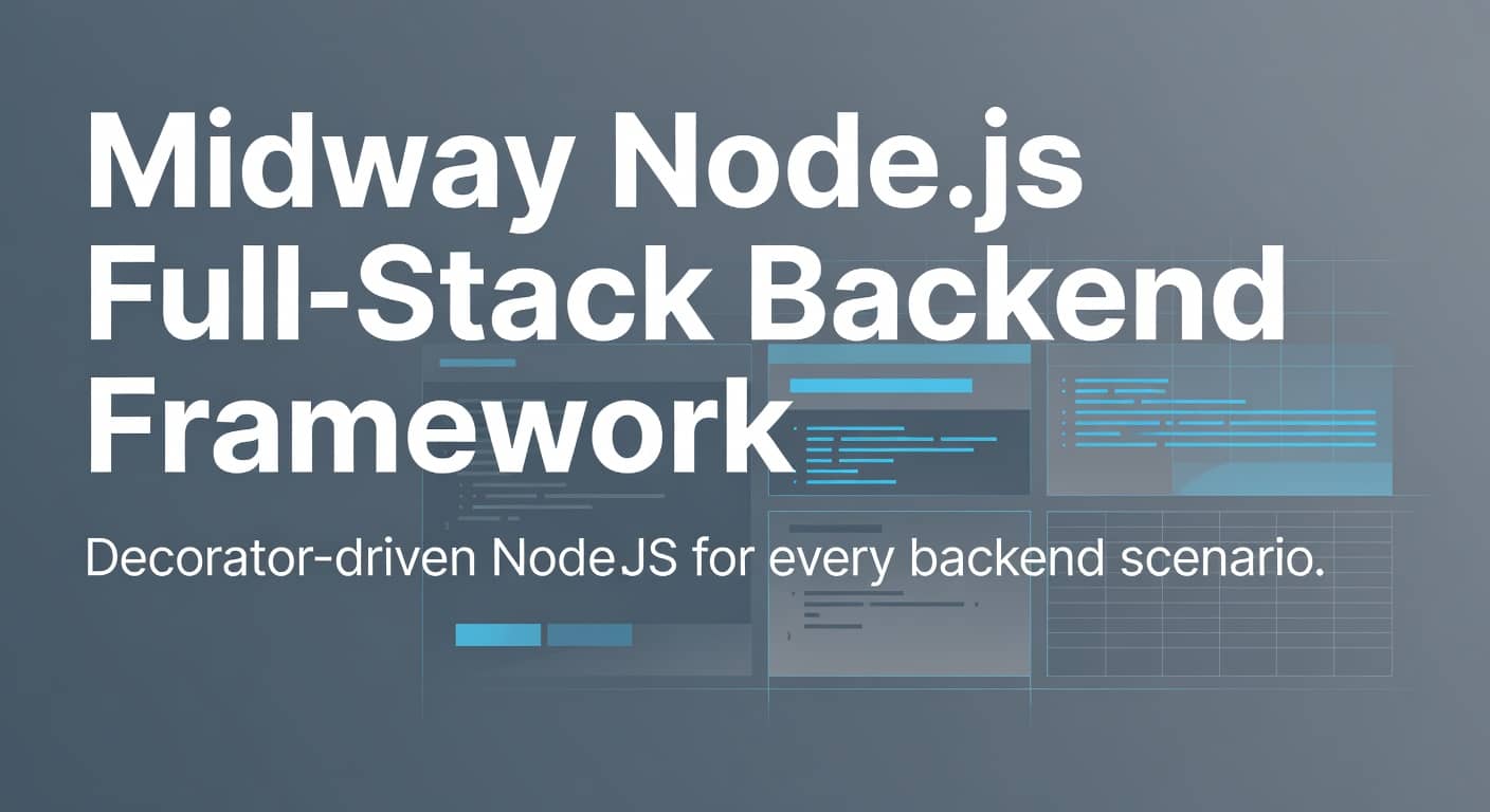 Midway Node.js Full-Stack Backend Framework preview 1
