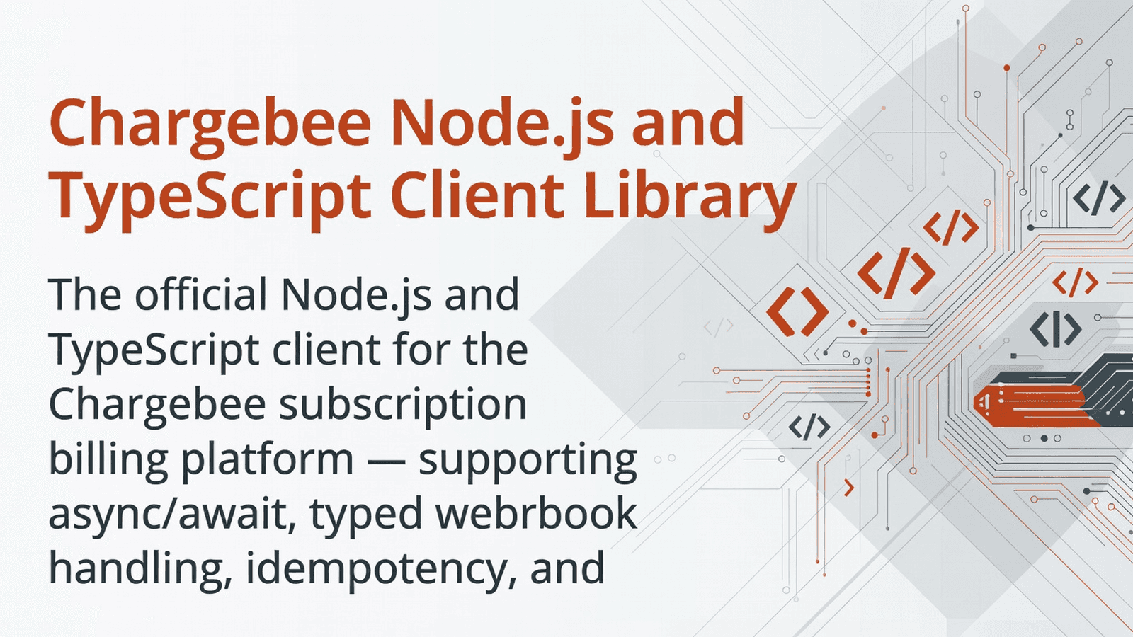 Chargebee Node.js and TypeScript Client Library