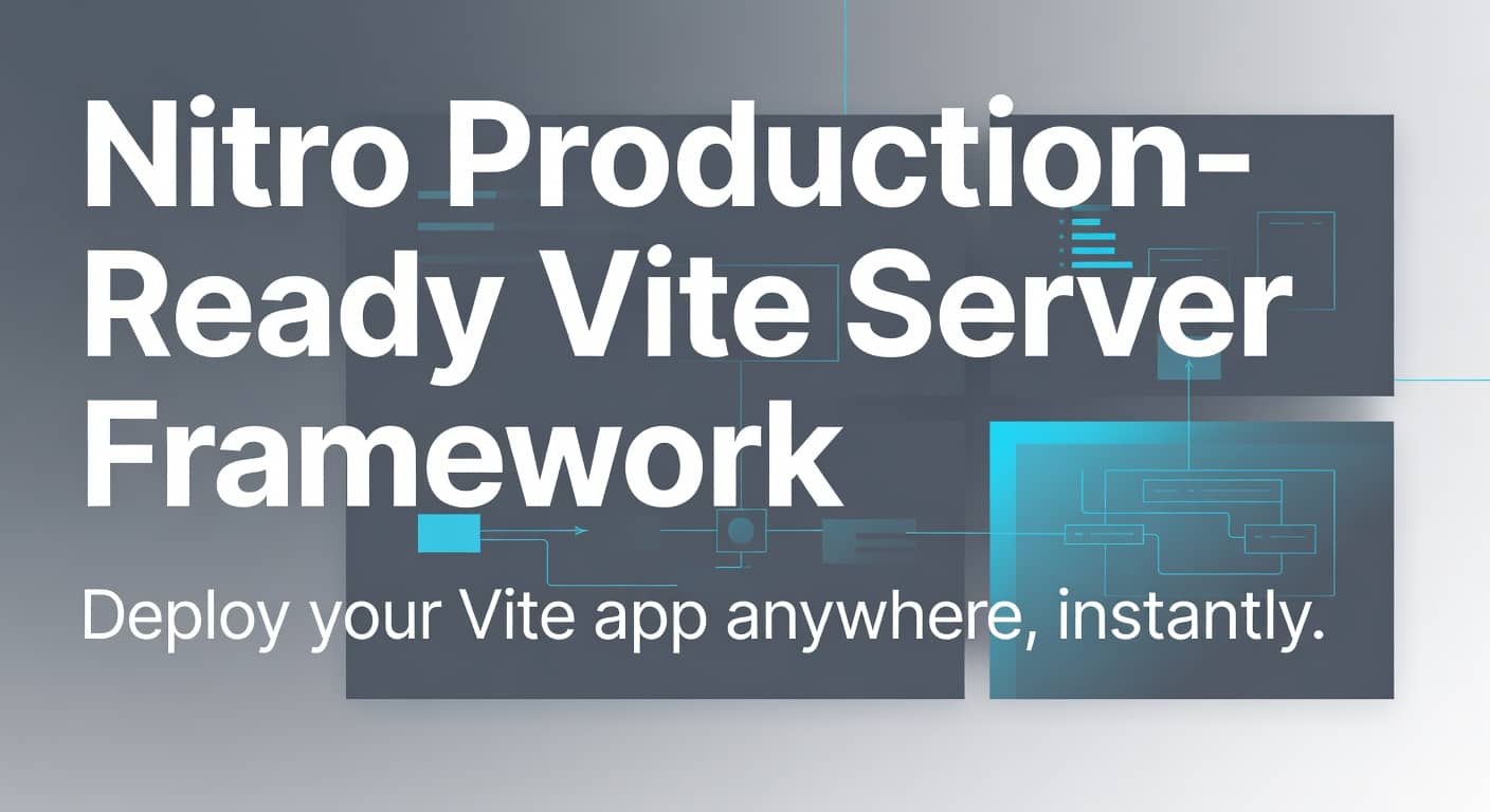 Nitro Production-Ready Vite Server Framework preview 1