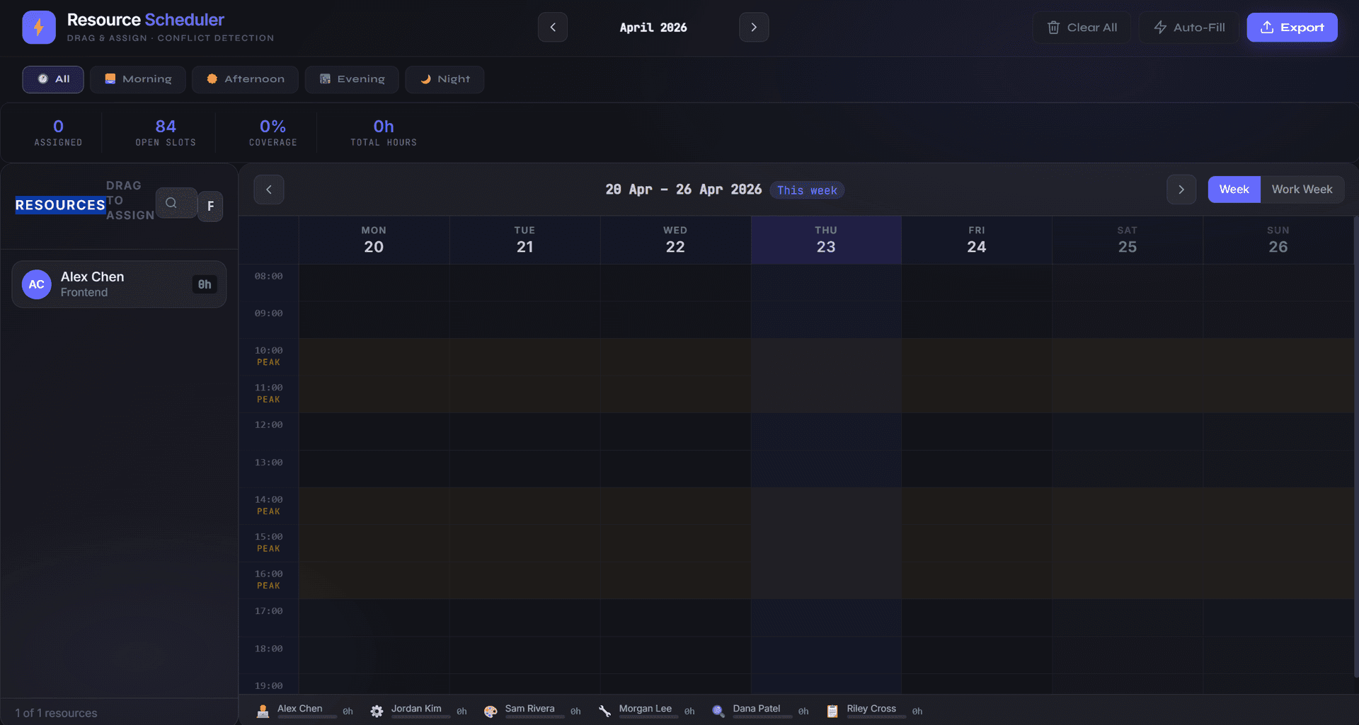Resource Scheduling Table (Drag & Assign) preview 1