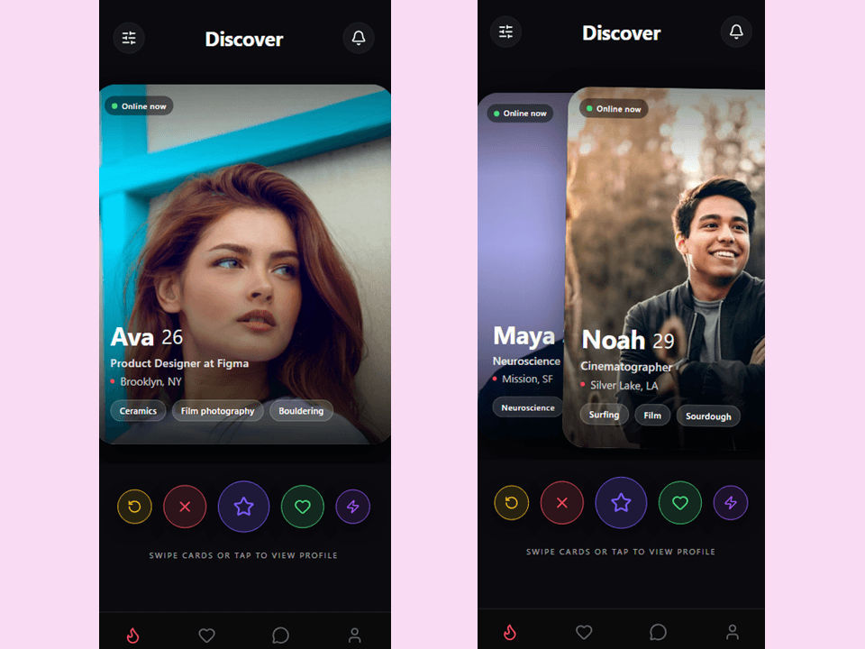 Swipe Dating App Template preview 1