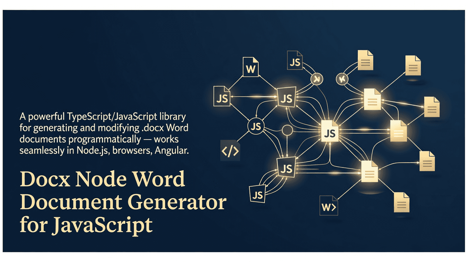 Docx Node Word Document Generator for JavaScript