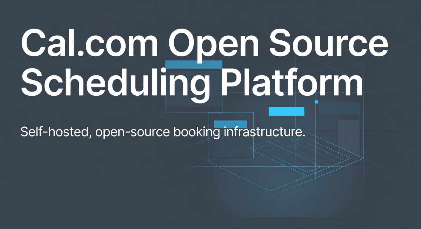 Cal.com Open Source Scheduling Platform preview 1