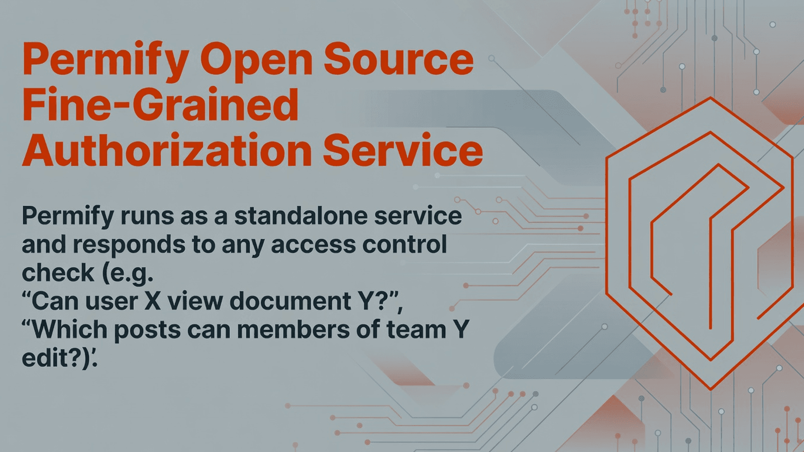 Permify Open Source Fine-Grained Authorization Service preview 1