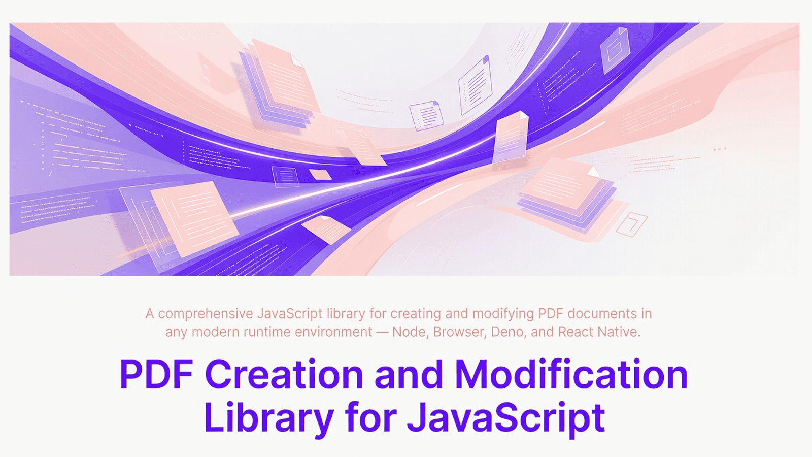 PDF Creation and Modification Library for JavaScript