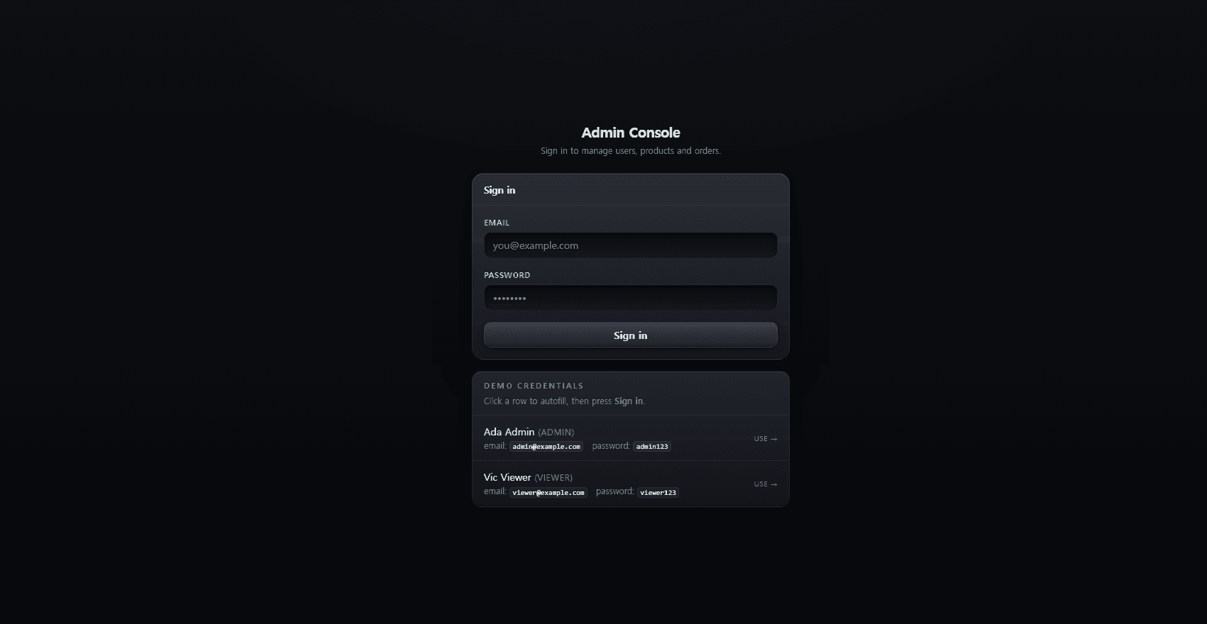 Commerce Admin FE kit preview 1