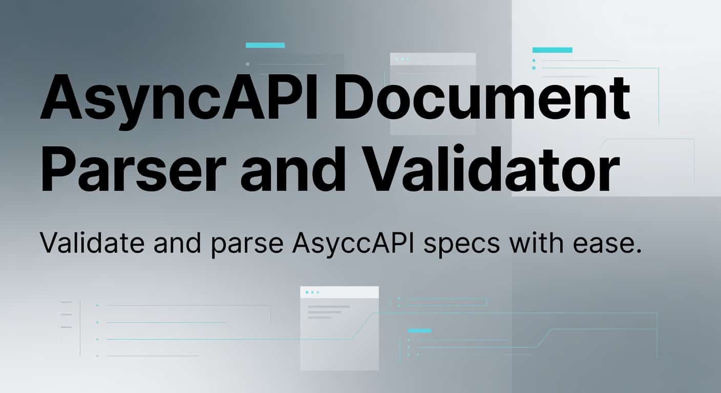 AsyncAPI Document Parser and Validator for JavaScript