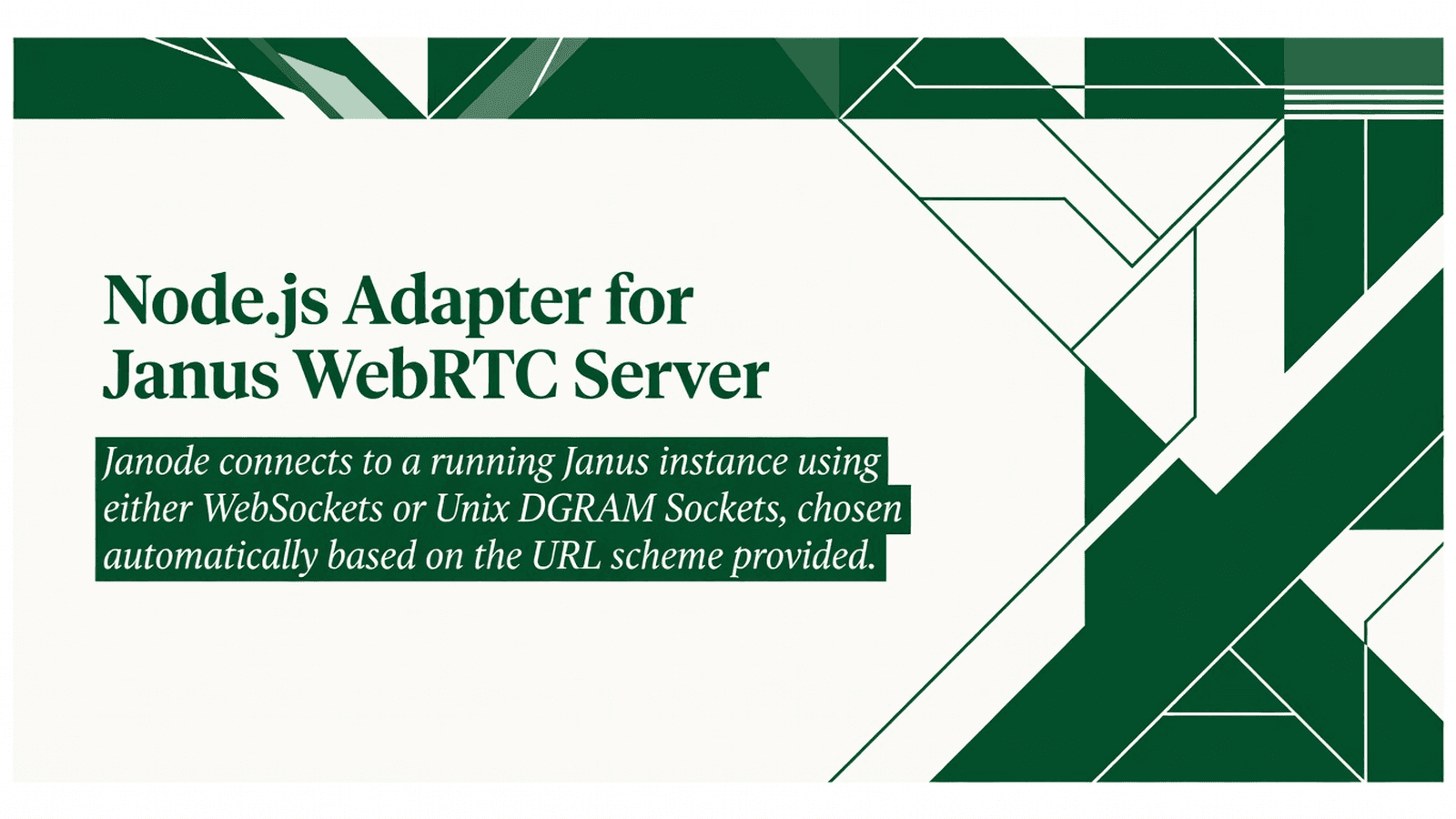 Node.js Adapter for Janus WebRTC Server preview 1