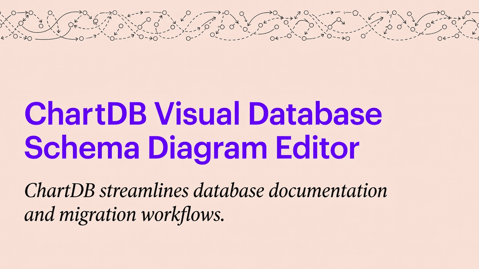 ChartDB Visual Database Schema Diagram Editor preview 1