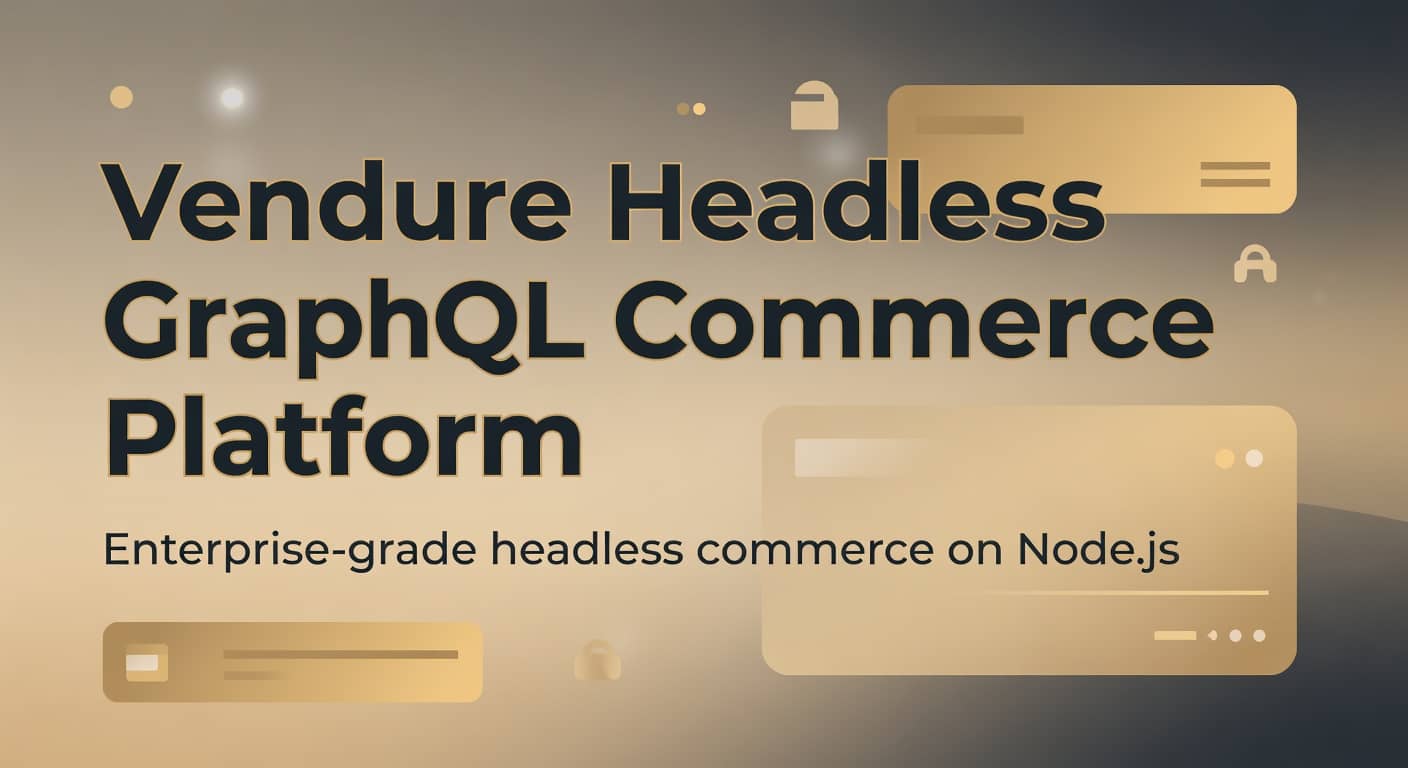 Vendure Headless GraphQL Commerce Platform preview 1