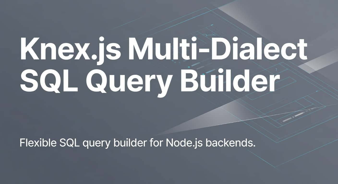 Knex.js Multi-Dialect SQL Query Builder for Node.js preview 1