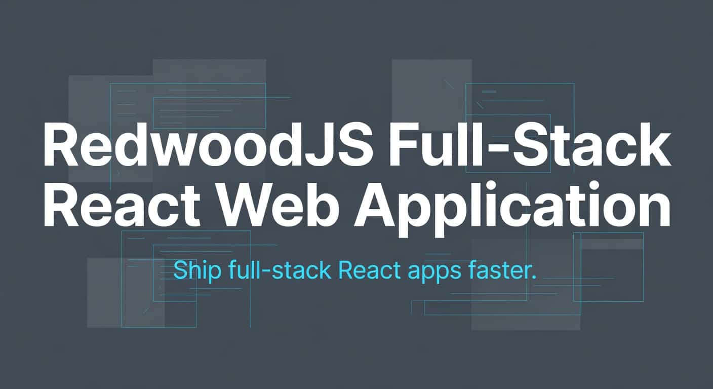 RedwoodJS Full-Stack React Web Application Framework