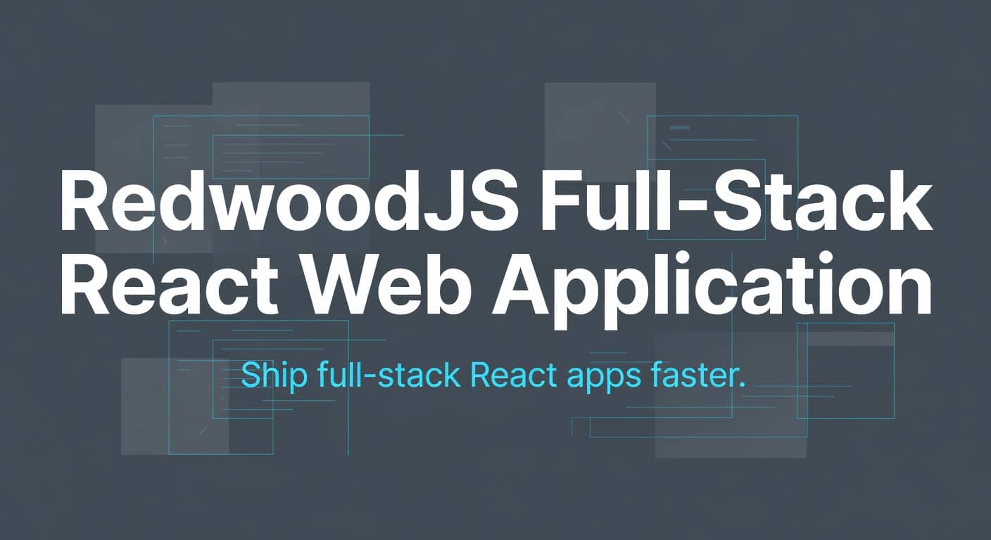 RedwoodJS Full-Stack React Web Application Framework preview 1