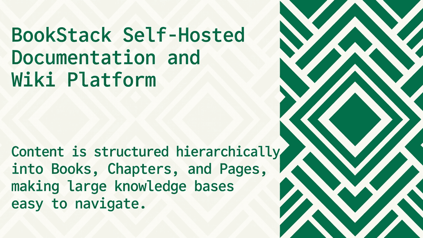 BookStack Self-Hosted Documentation and Wiki Platform preview 1