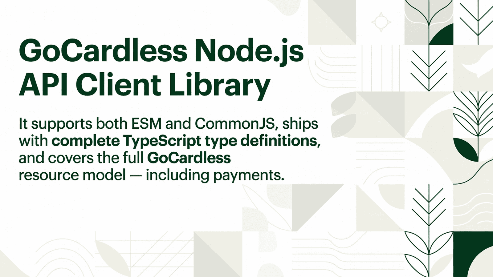 GoCardless Node.js API Client Library