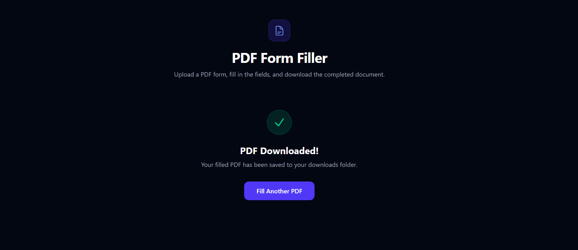 PDF to Form Filler