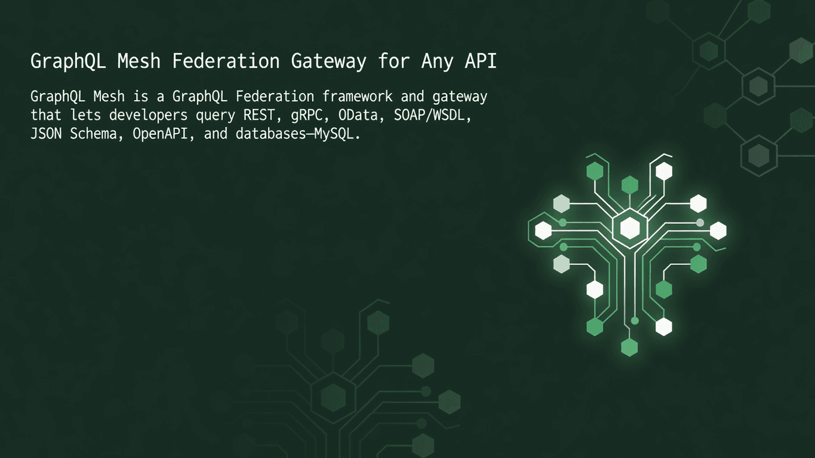 GraphQL Mesh Federation Gateway for Any API preview 1