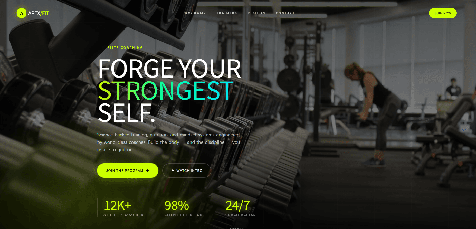 Fitness Club Design Template preview 1