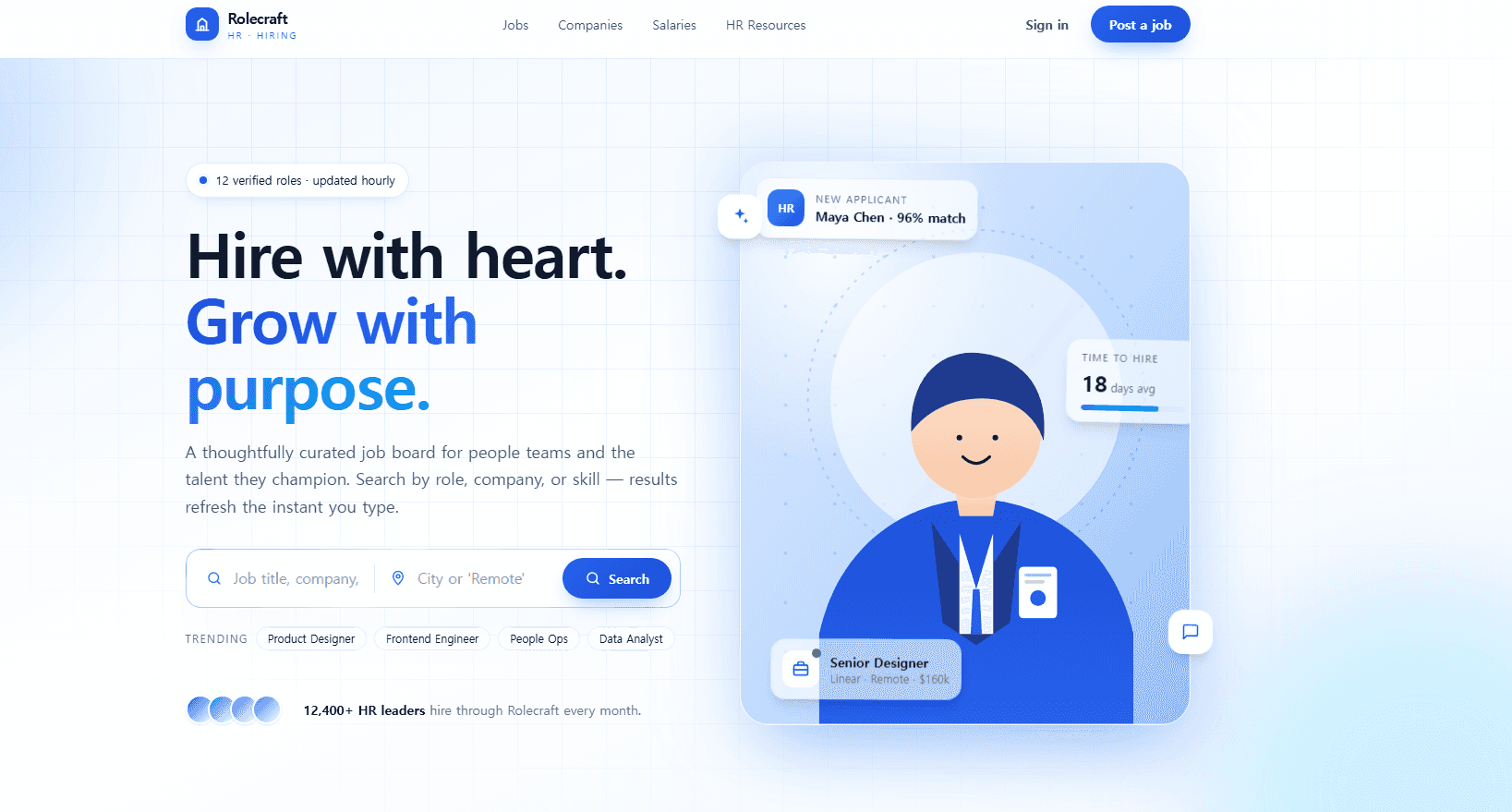 Job posting site starter template