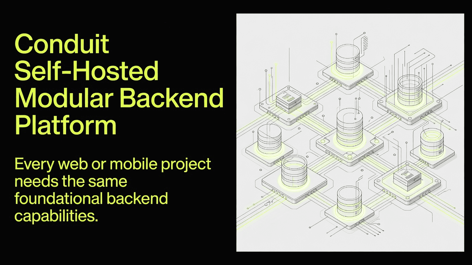 Conduit Self-Hosted Modular Backend Platform preview 1