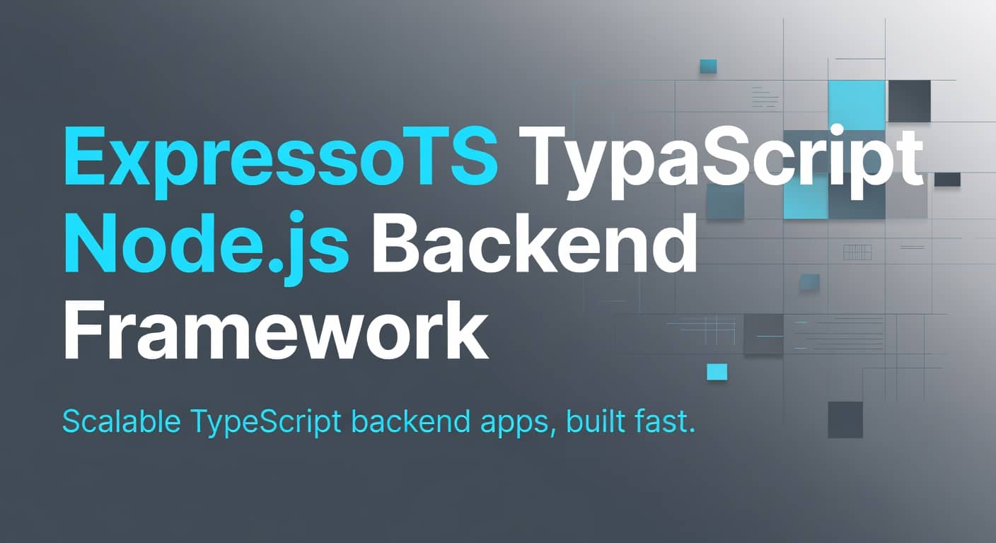 ExpressoTS TypeScript Node.js Backend Framework preview 1