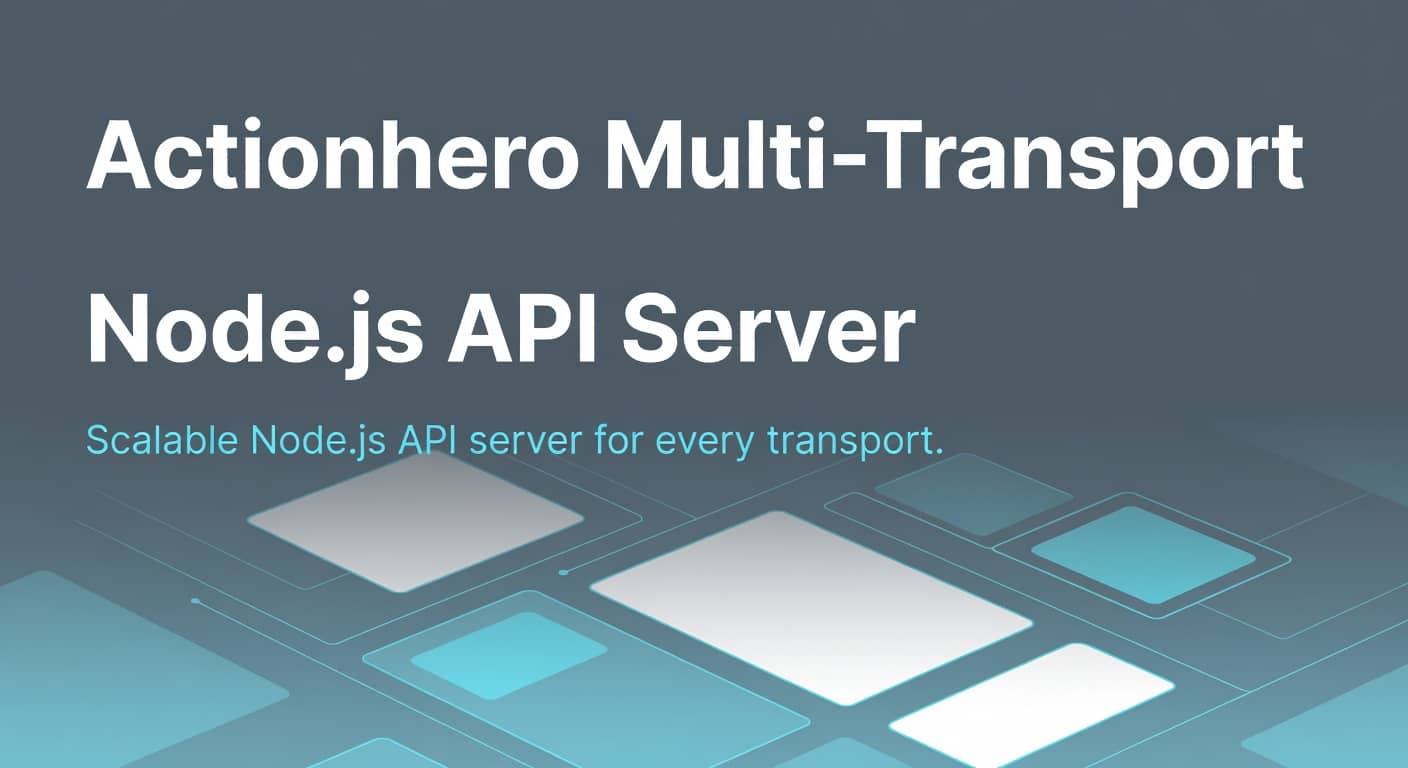 Actionhero Multi-Transport Node.js API Server preview 1