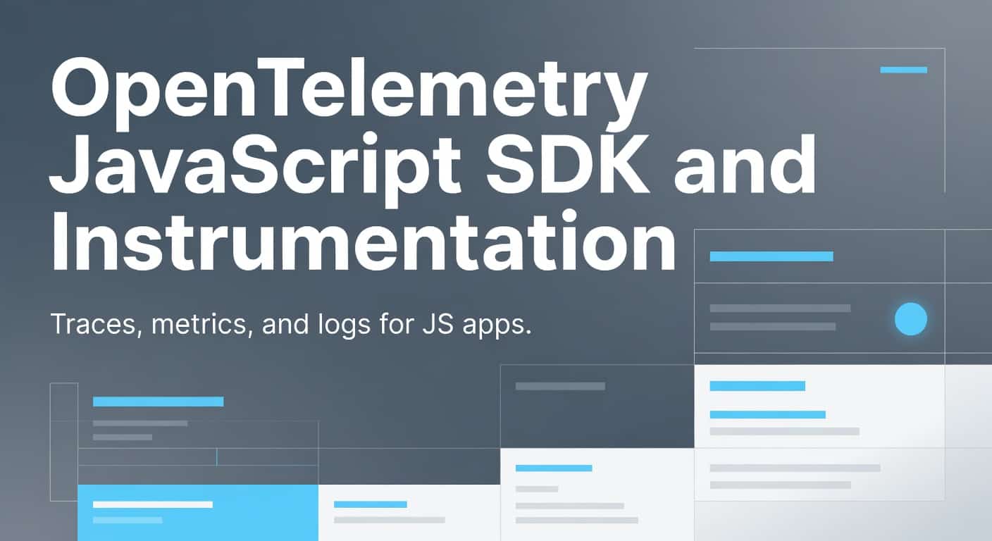 OpenTelemetry JavaScript SDK and Instrumentation