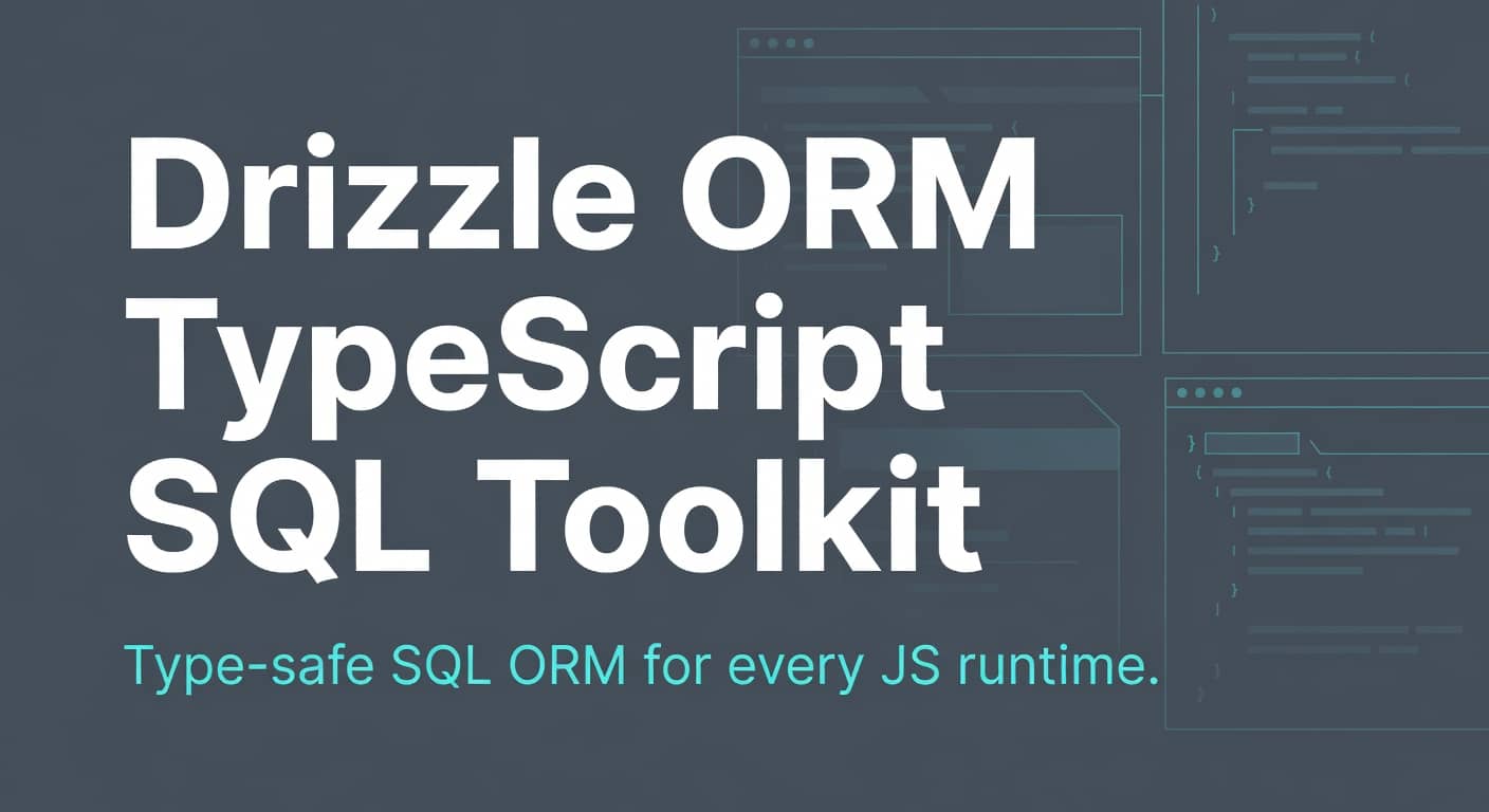 Drizzle ORM TypeScript SQL Toolkit and Ecosystem preview 1