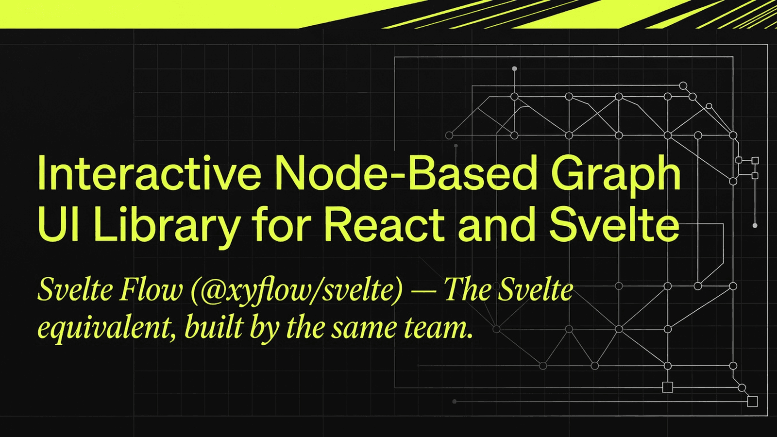 Interactive Node-Based Graph UI Library for React and Svelte preview 1
