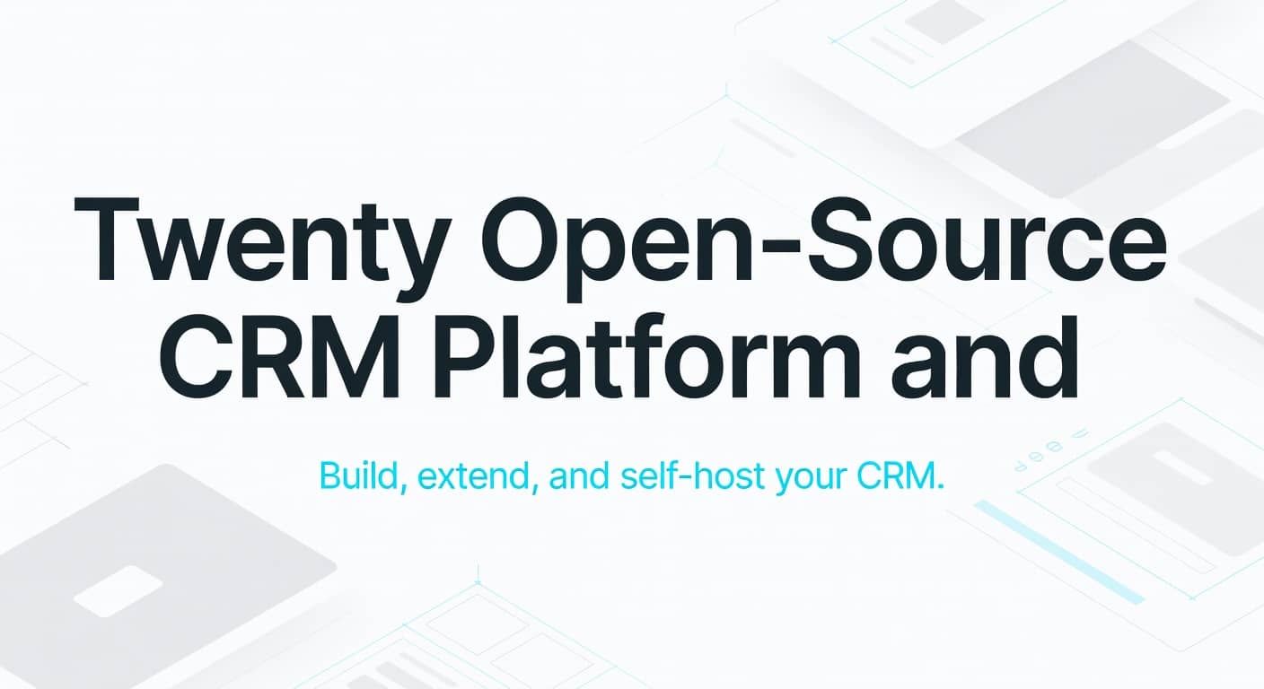 Twenty Open-Source CRM Platform and SDK preview 1