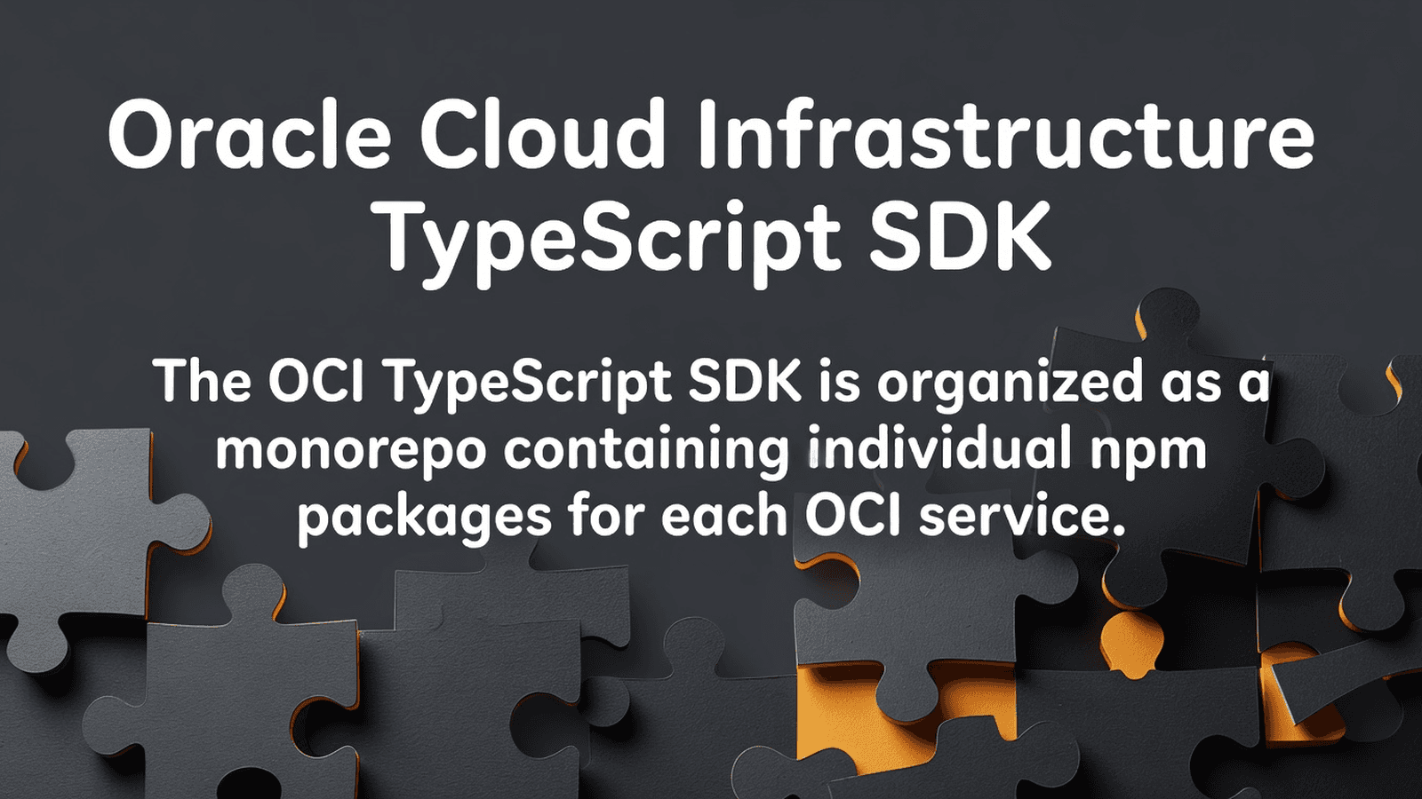 Oracle Cloud Infrastructure TypeScript SDK preview 1